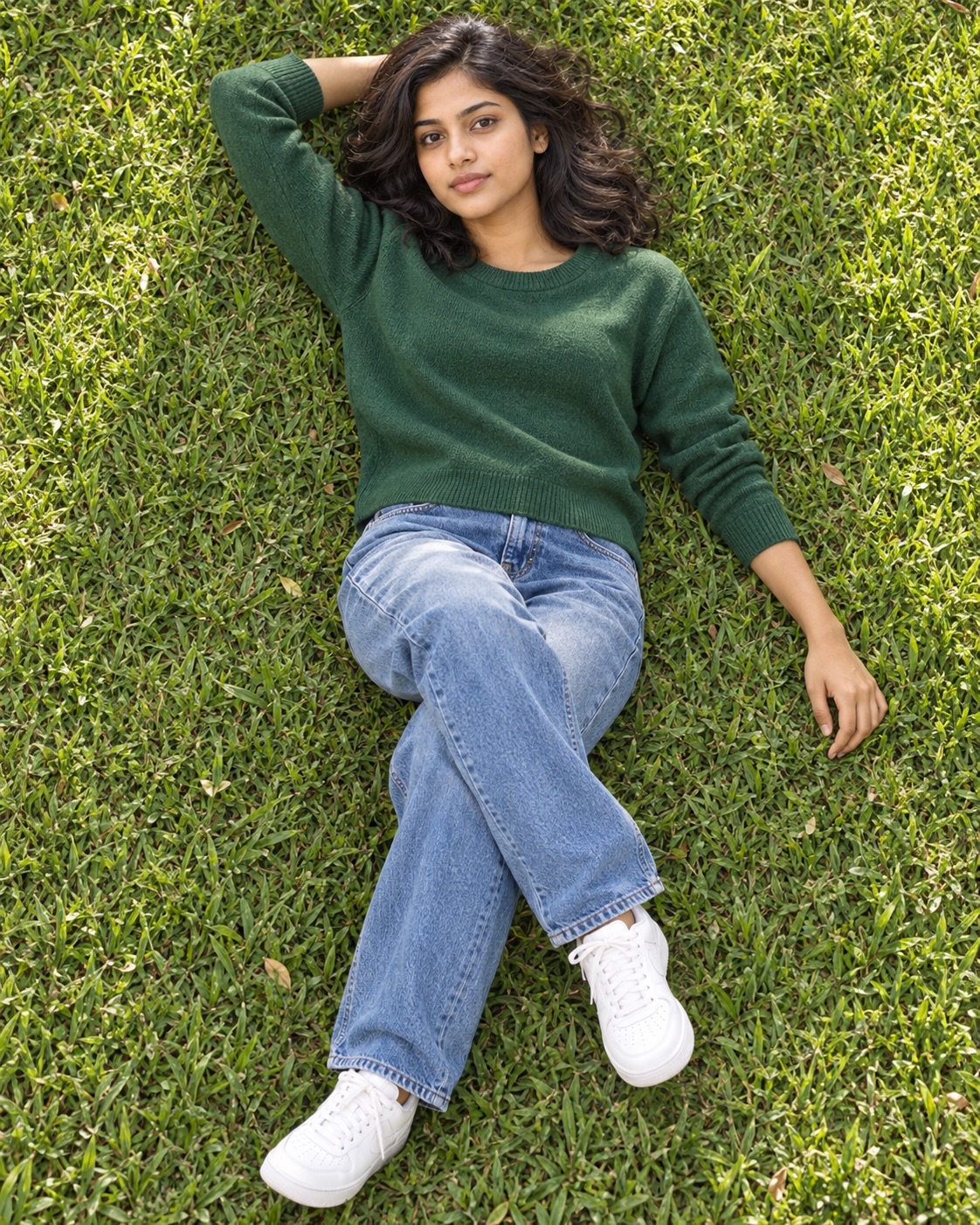 Top-Down Reclined Pose